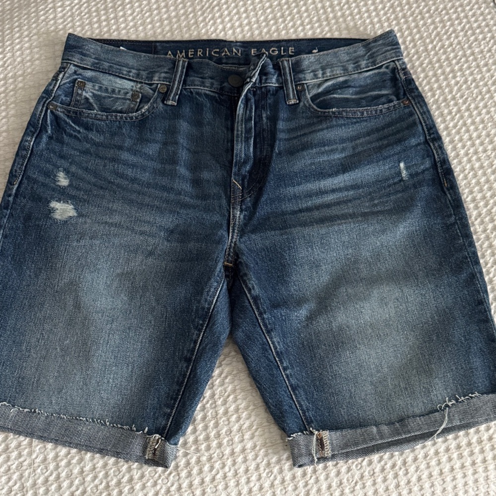 American Eagle Outfitters Men's Blue Jean Shorts